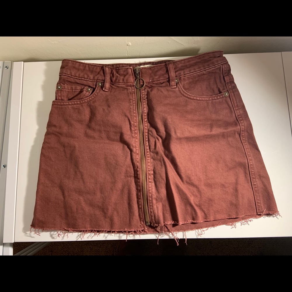 Burgundy Skirt